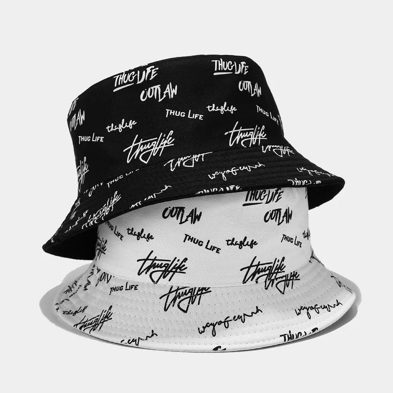 B.I.G Poppa Thug Life Bucket Hat Etsy