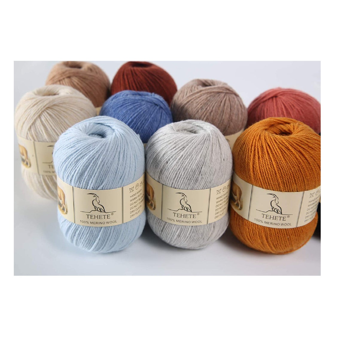 TEHETE 100 Merino Wool Yarn for Knitting 3ply Luxury Warm Etsy