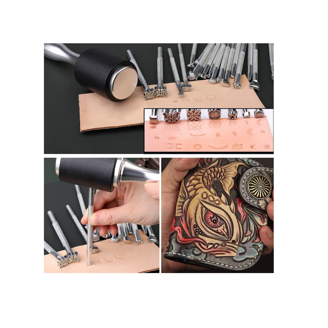 BUTUZE Leather Craft Set 22 Pieces Leather Tool Kit With Etsy