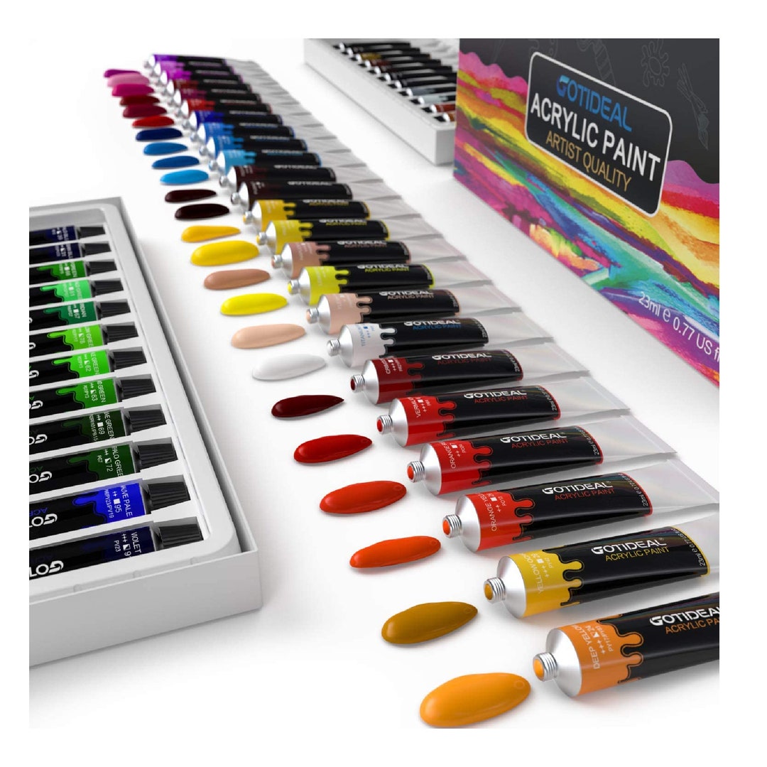 GOTIDEAL Acrylic Paint Set Artist Grade 48 Colors Etsy