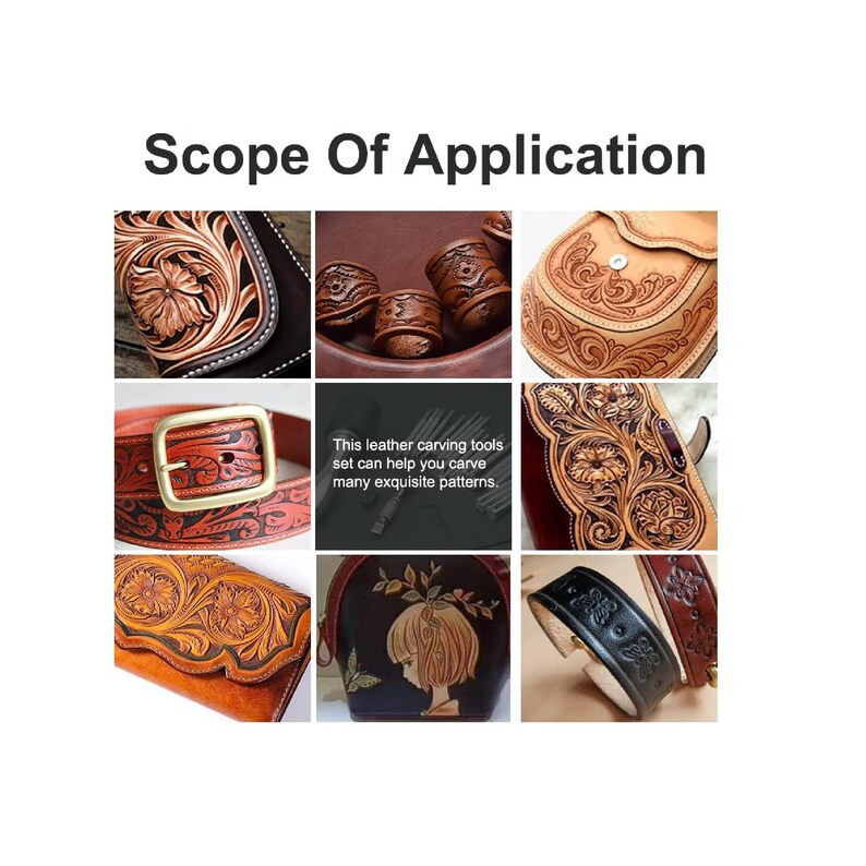 BUTUZE Leather Craft Set 22 Pieces Leather Tool Kit With Etsy