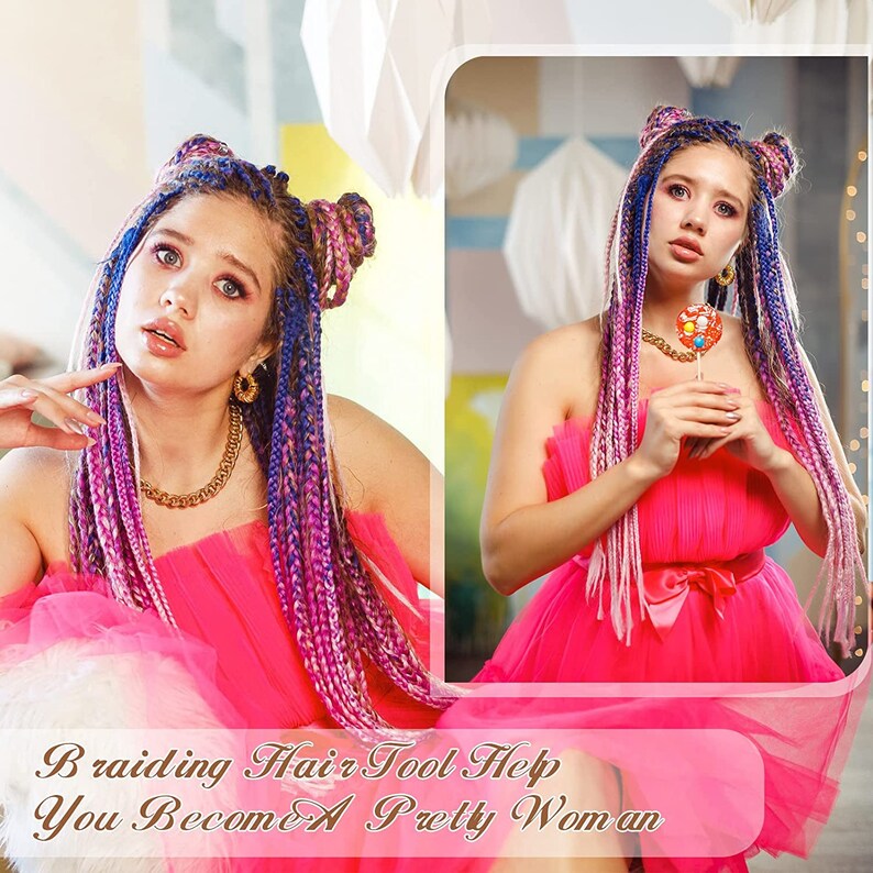 19 Pieces Braid Rack for Hair Wooden Braiding Hair Rack Hair Etsy