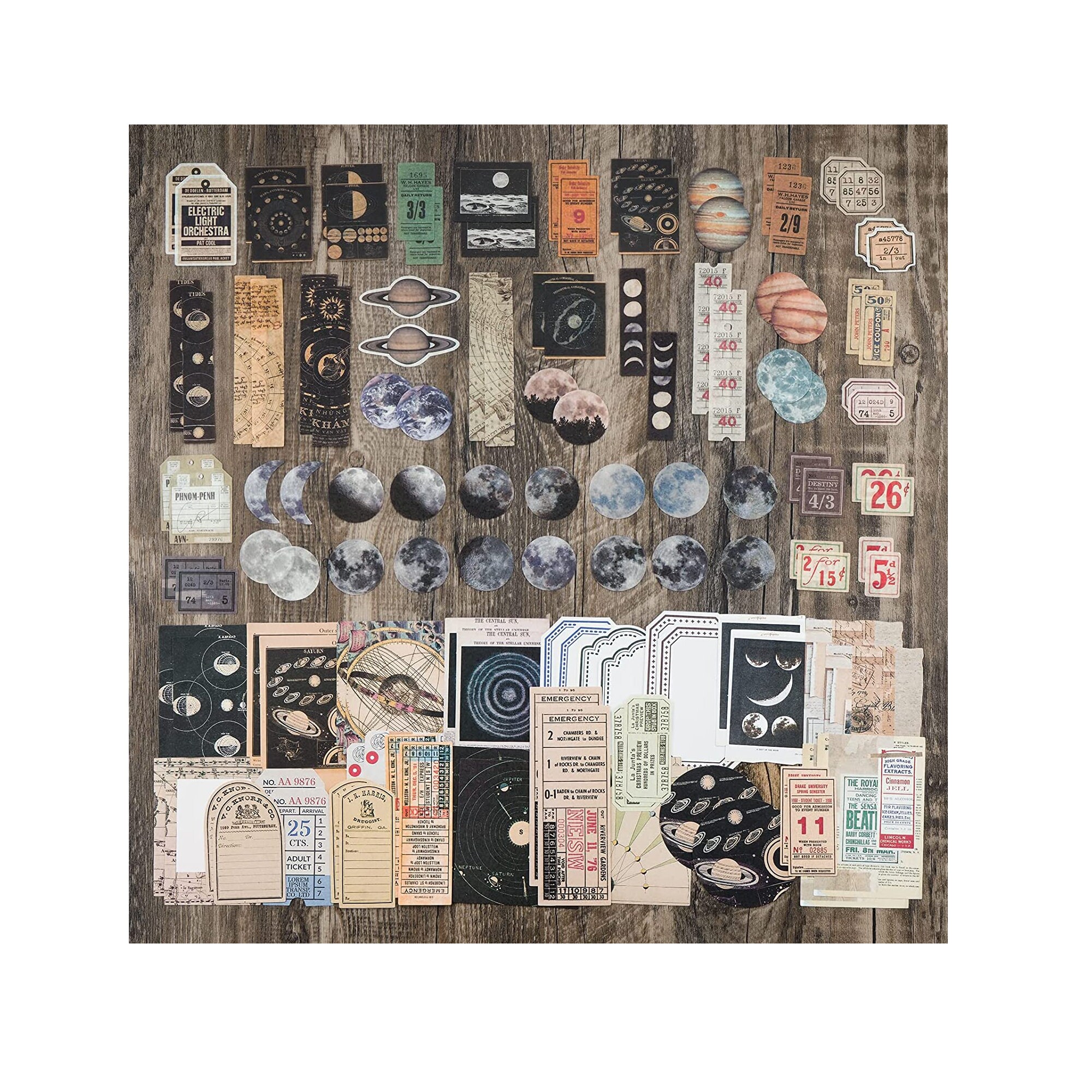 Knaid Vintage Scrapbook Supplies Pack 200 Pieces for Art Etsy