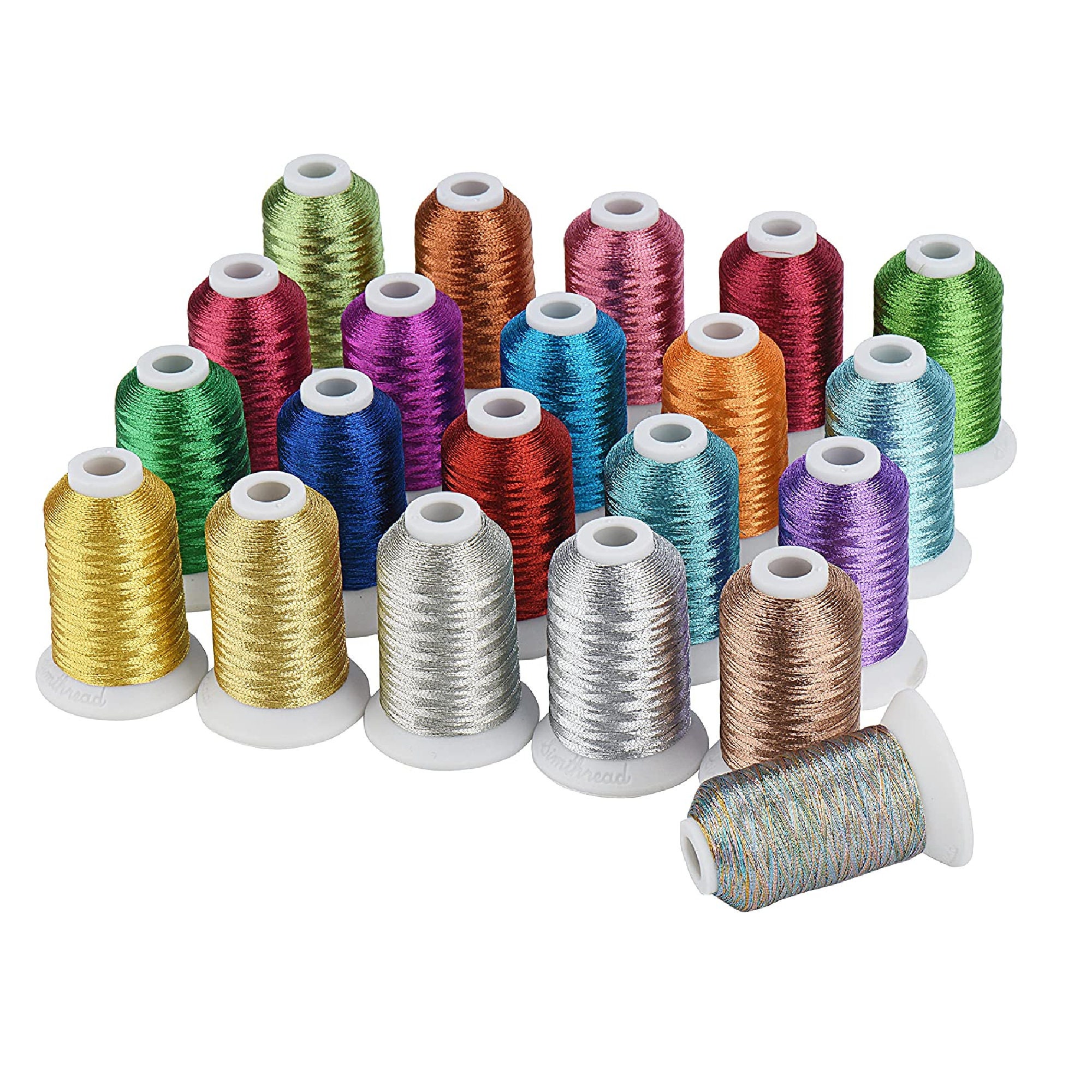 Each Spool 550Y Simthread New 30 Color Packs Polyester Embroidery Machine Thread Kit 500M Essential Color 3 
