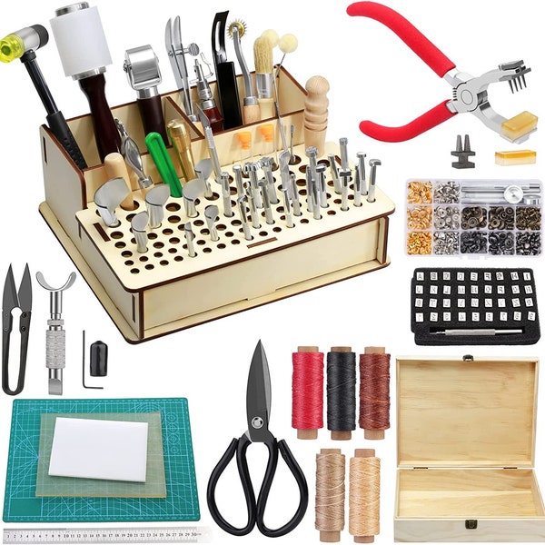 Leather Working Tool Kit Etsy