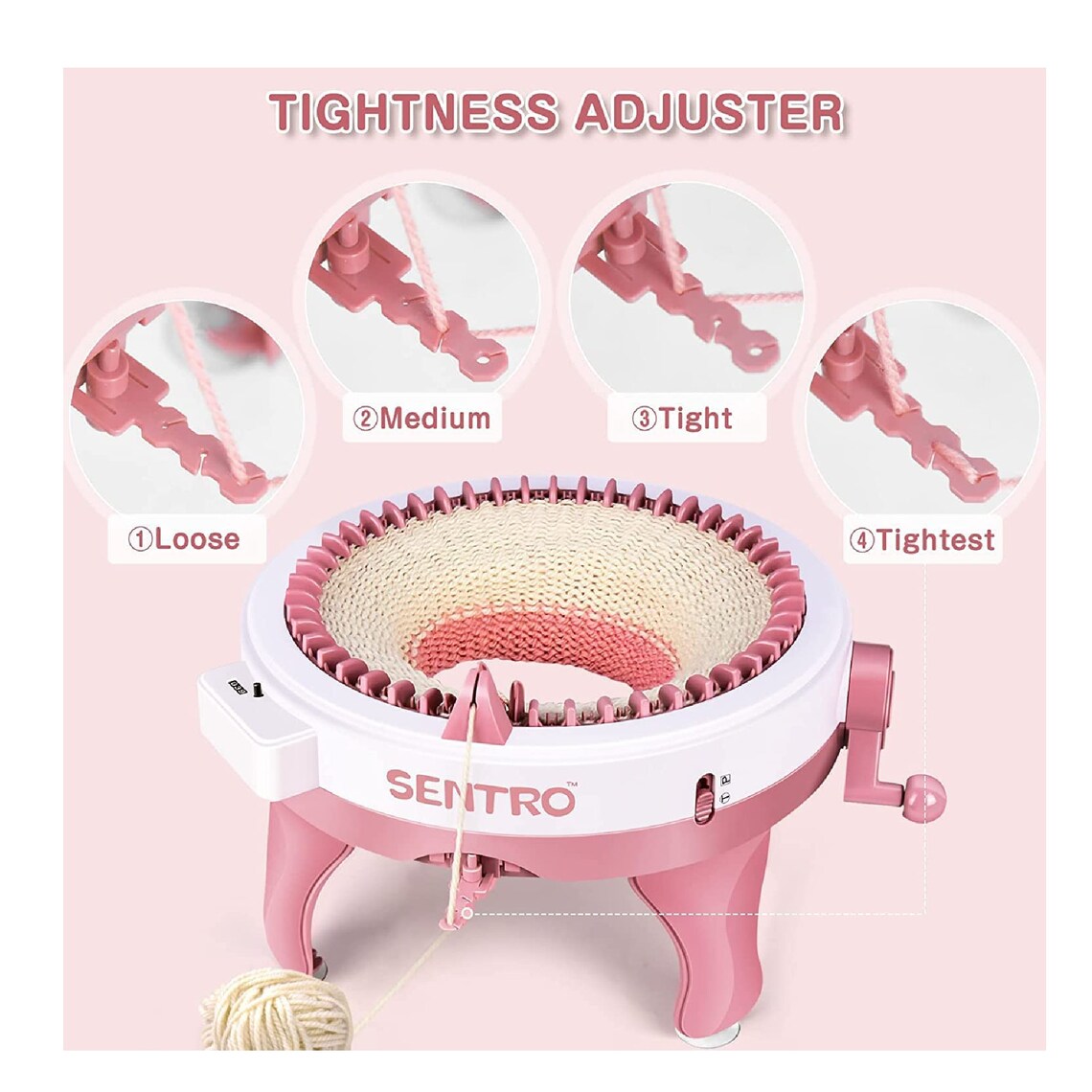 Knitting Machines Sentro 48 Needle Knitting Machine Smart Etsy