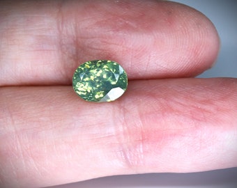 Gorgeous 3.52ct Green Zircon, SI1 Clarity, Mined in Tanzania