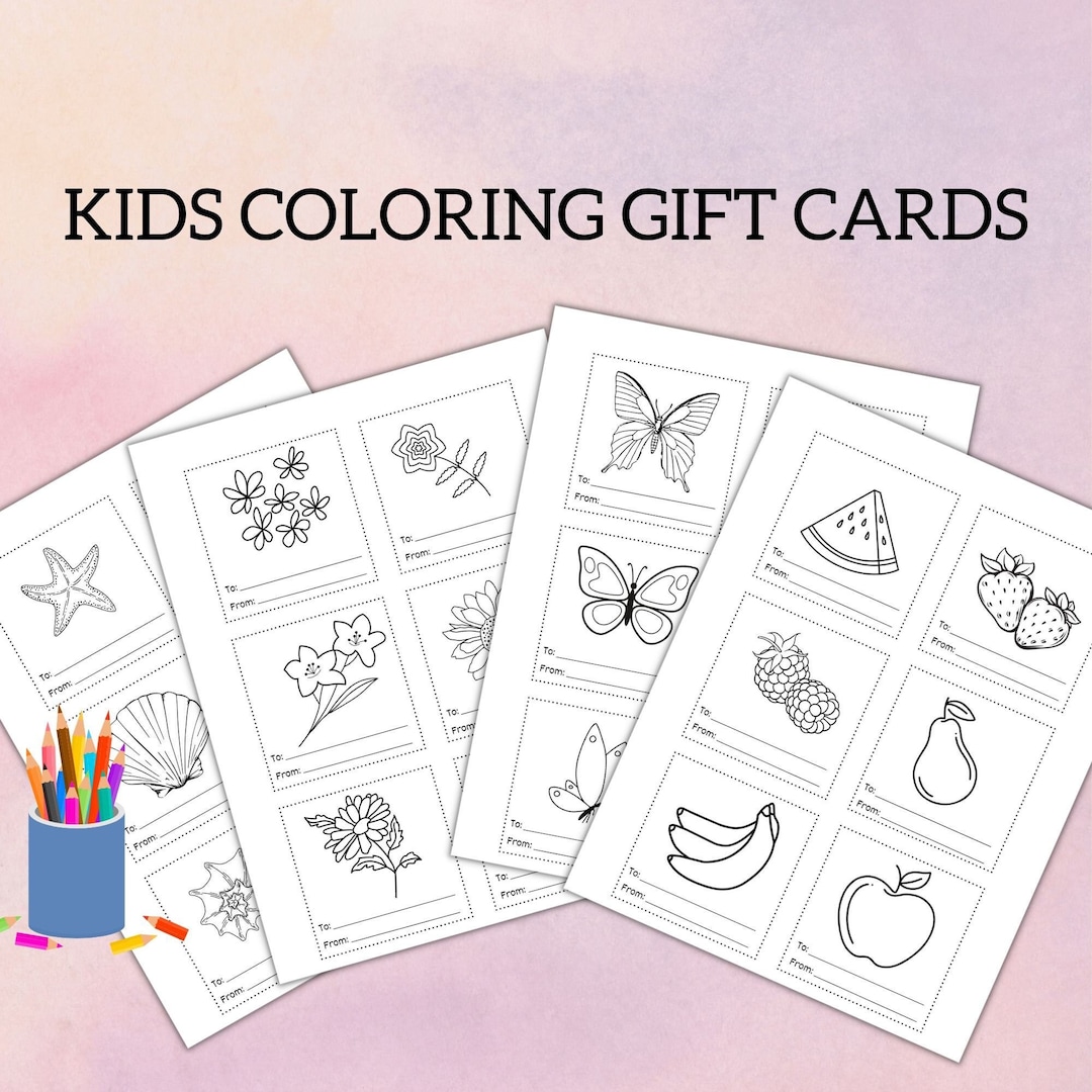 Free Color Printable Cards For Kids
