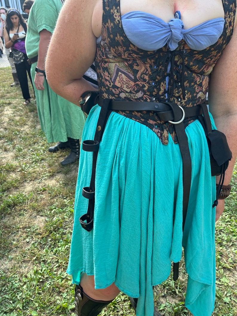 Leather Folding Fan Holder for Belts Etsy