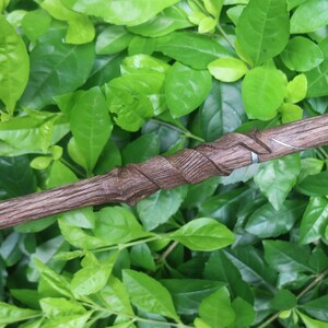 Hand Carved Wiccan Wands, Custom Magic Wand, Branches Wand, Altar Wand, Larp Weapon, Sycamore Wand image 8