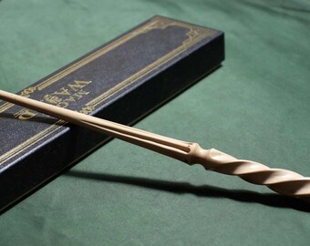 Handmade Magic Wand, Personalised Wooden Wizard Wands,Twisted Magic Wand, Real Wood Magic Wand, Gift For Witch