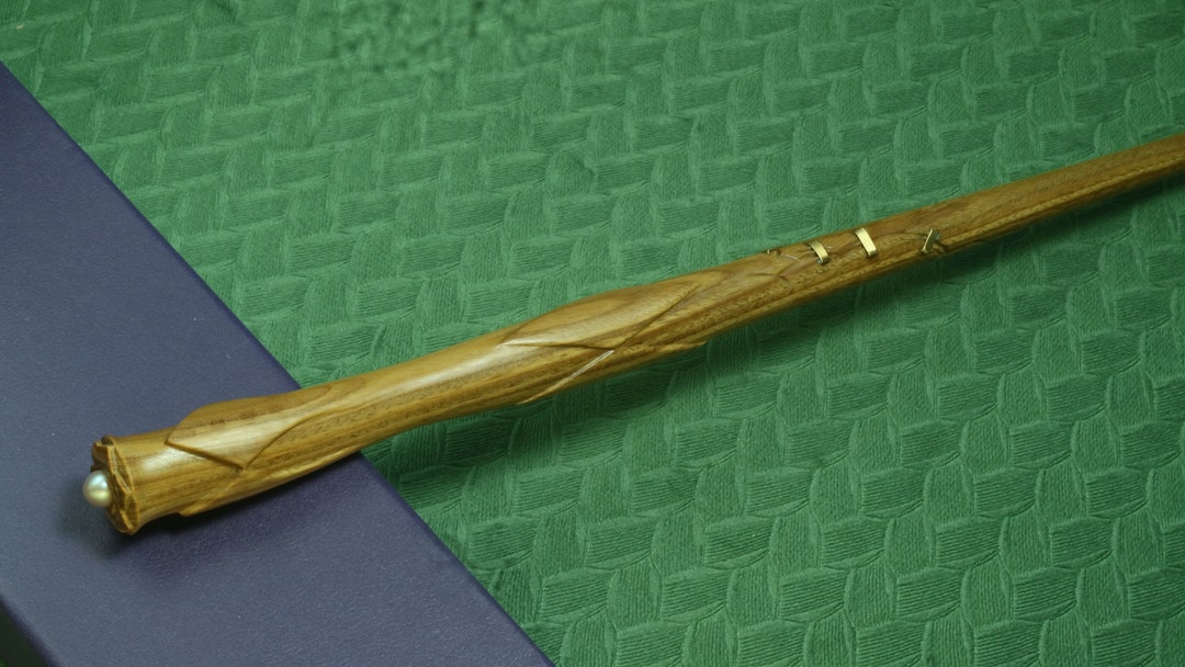 Hand Carved Wands Cosplay Wand Custom Magic Wand Camellia Etsy