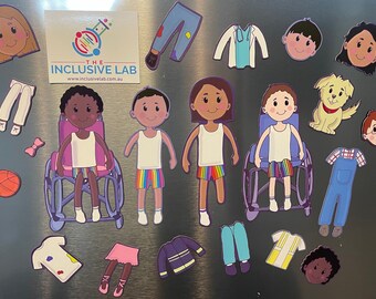 Diversity Magnetic Dress Up Dolls: Inclusive Play Set