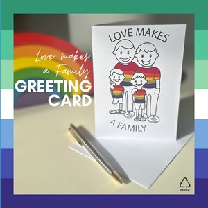 Love Makes A Family - same-sex family - two dads - Inclusive family