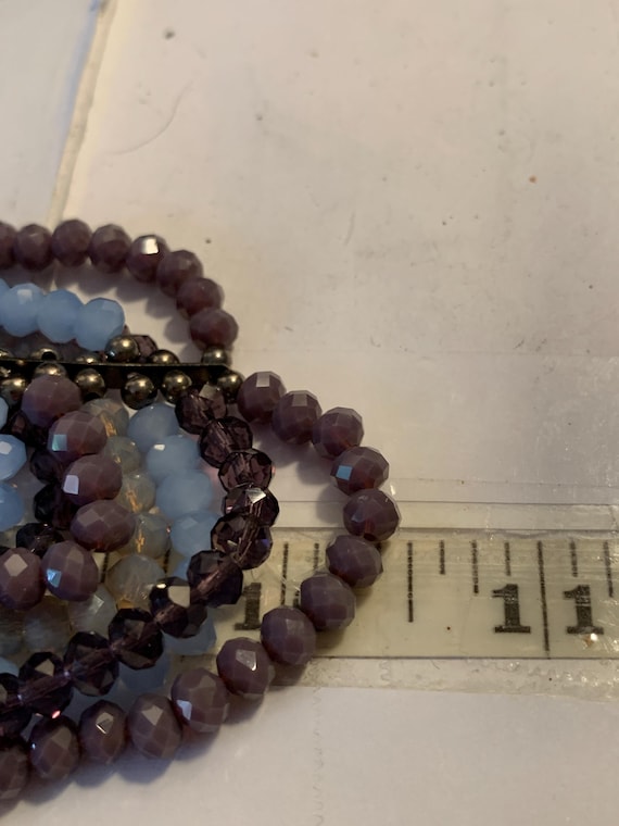 Layered Multi Strand Multi Colored Statement Bib … - image 5