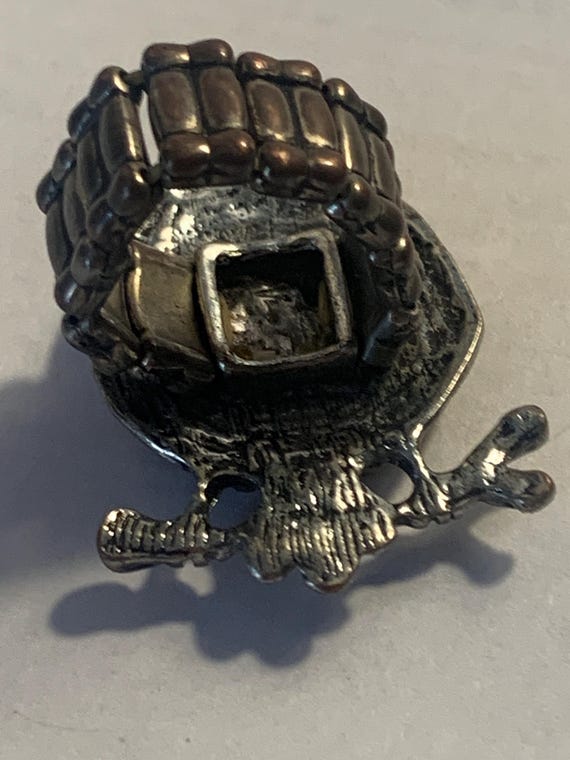 Stretch Band Rhinestone Owl Ring - image 3