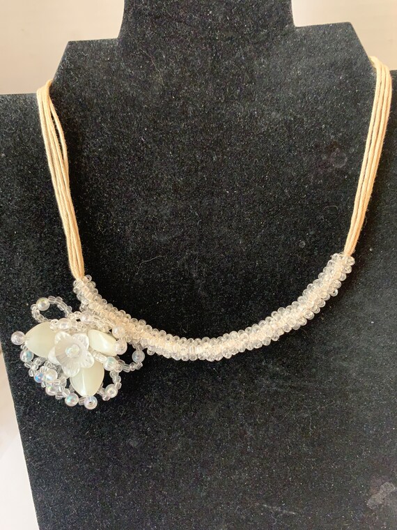 CRYSTAL FLOWER NECKLACE - image 2