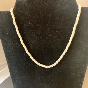 TWISTEDBANDS of FAUXPEARLS NECKLACE