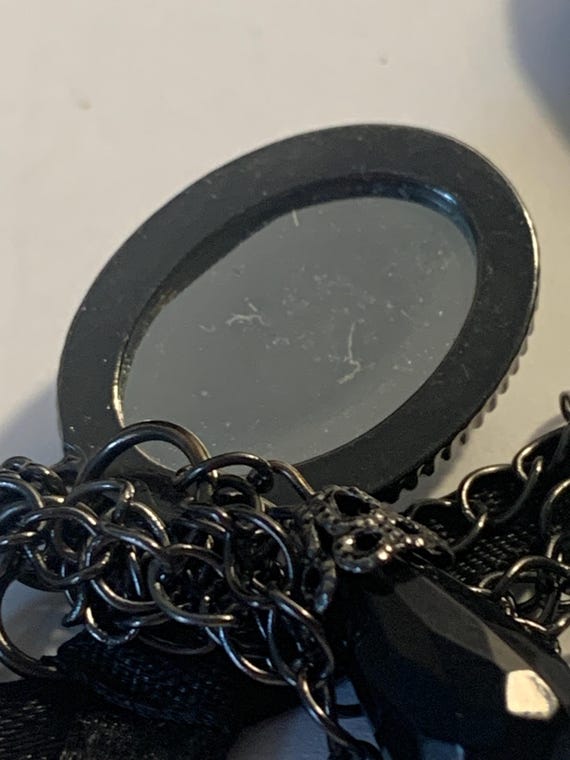 Silvertone Statement Pendant Necklace - image 10