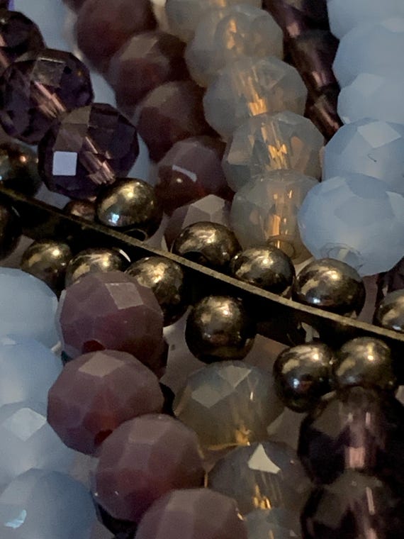 Layered Multi Strand Multi Colored Statement Bib … - image 11