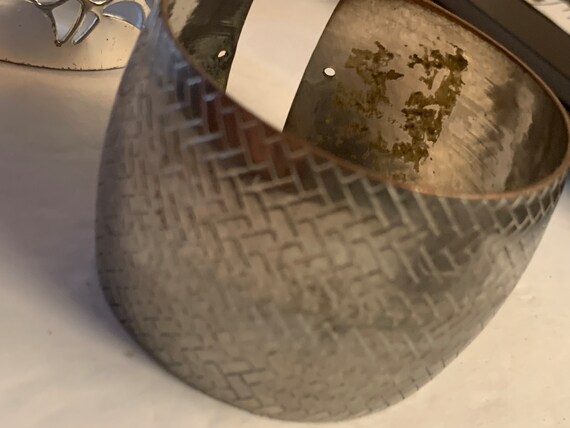 3 SILVERTONE CUFF BRACELETS - image 2