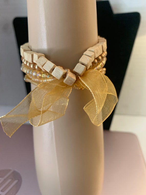 6 Stranded Multi Types beaded Bracelet - image 2