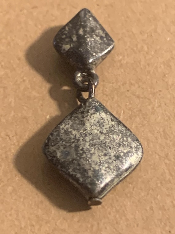 Dangling Silver Stud Earrings - image 2