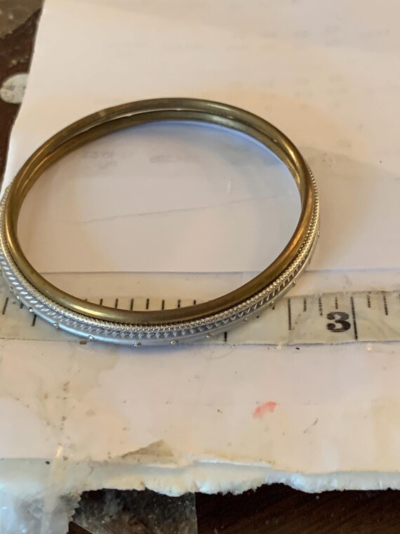2 Gold & 2 Silver Stackable Bangels - image 3