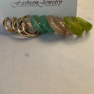 5 PAIR EARRINGS