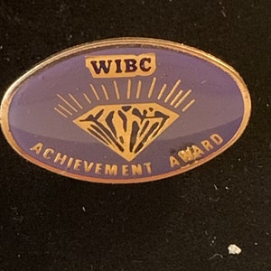 WIBC Achievement award pin