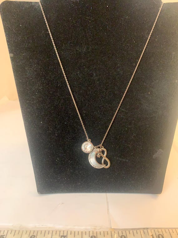 I Love You To The Moon And Back Pendant Necklace.....M