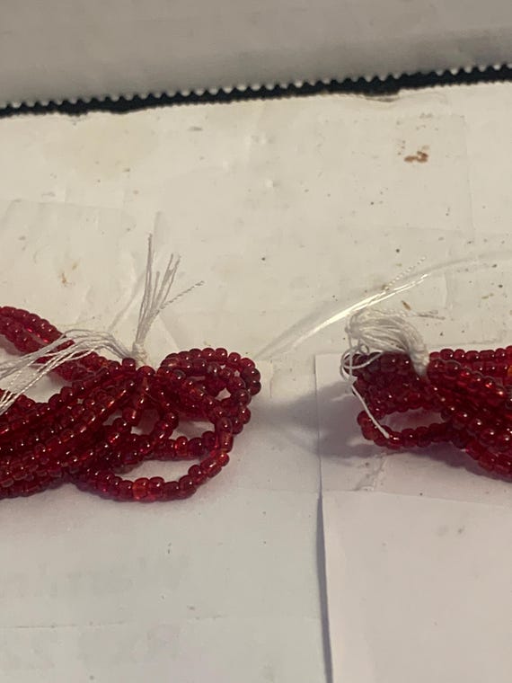 Native American Seed Beaded Necklace Needs Clasp View 3