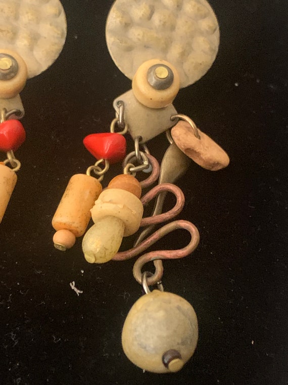 Dangling Multi Type Beaded Earrings - image 2