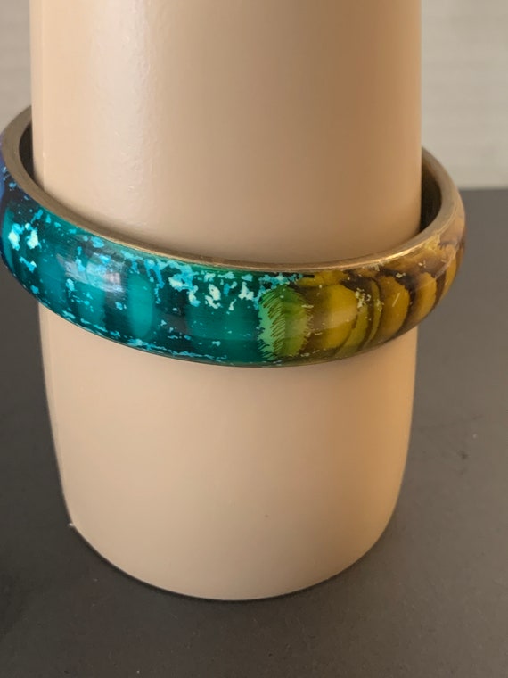 MULTiCOLORED ENAMEL BRASS Bangle - image 4