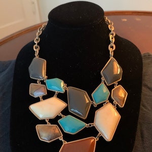 Handcrafted Faux Gemstone Chandelier Necklace
