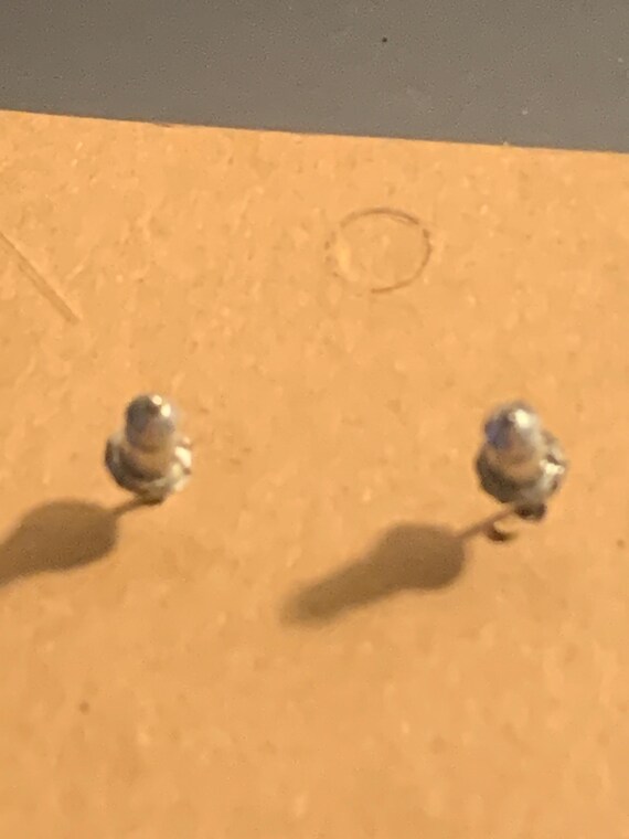 Rhinestone Raindrop Stud Earrings - image 3