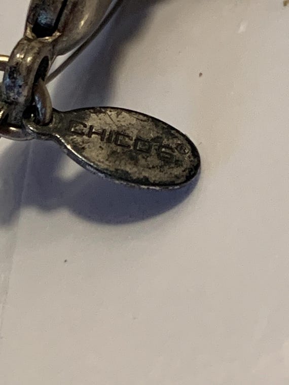 Multi Silver Beaded two Strand Wire Necklace by C… - image 4