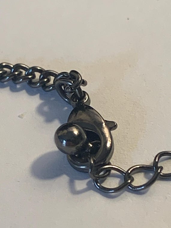 Silvertone Statement Pendant Necklace - image 6