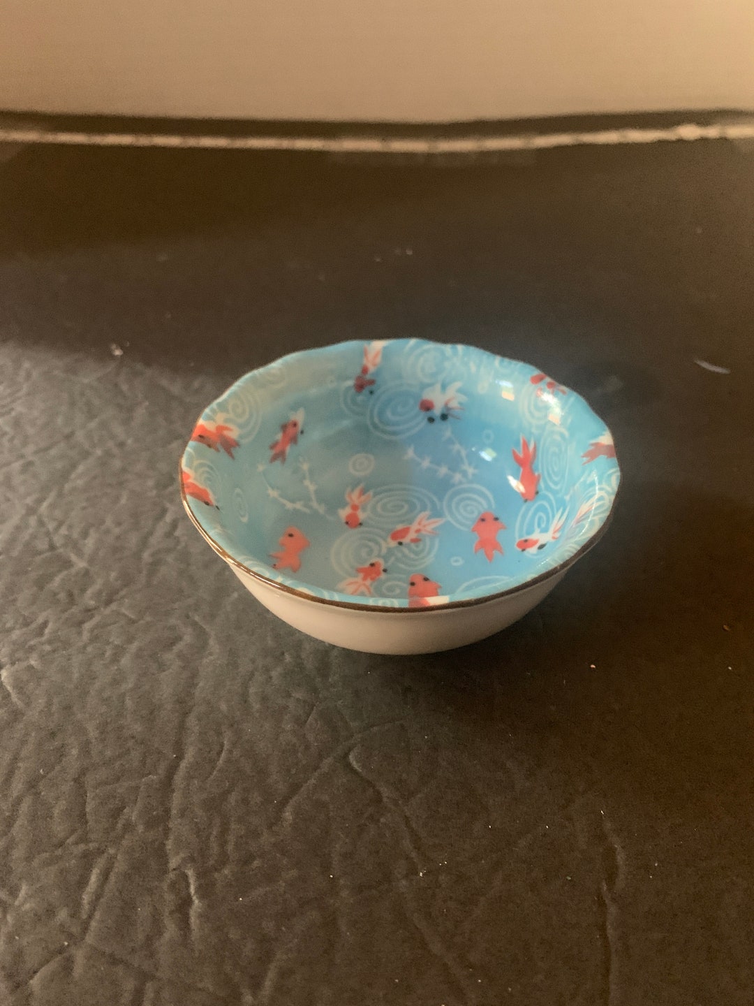 Japanese Koi Fish Rice Bowl 4 Inch Etsy