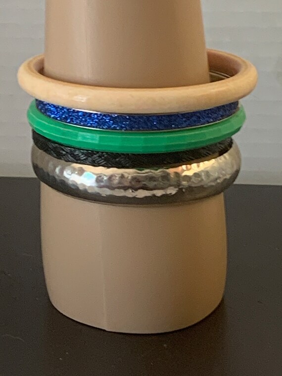 4 WIDE STACKABLE BANGLES - image 1