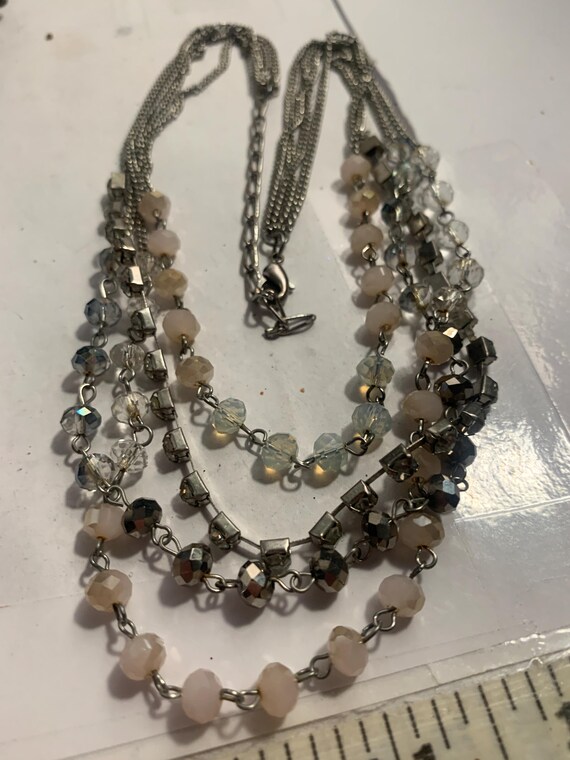 Layered Multi Beaded Necklace - image 4