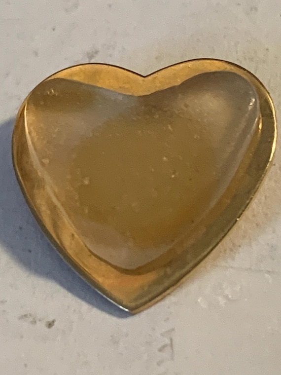Translucent Heart Brooch - image 3