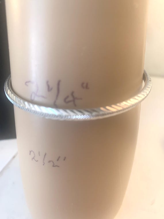 Silver Stackable Band Bangle - image 1