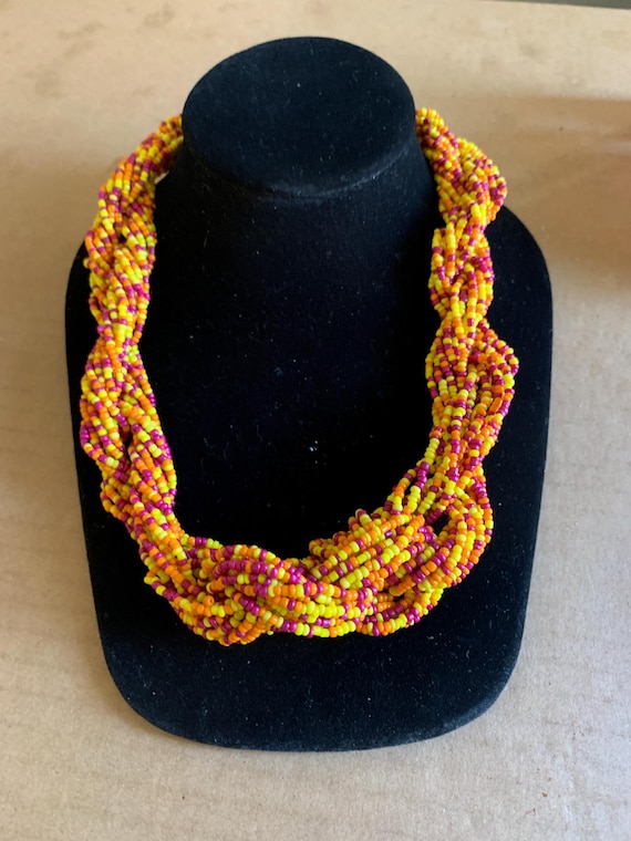 Seed Bead Choker Necklace