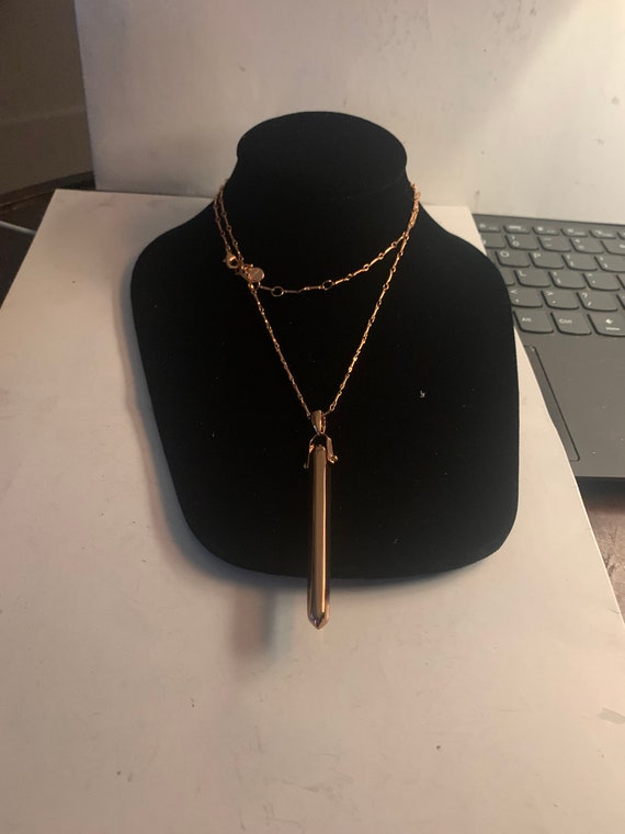 Stellar Rose long double rose gold necklace 73016 main image 1
