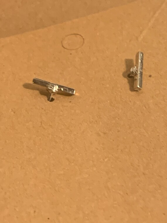 4 Pair Silvertone Earrings - image 5