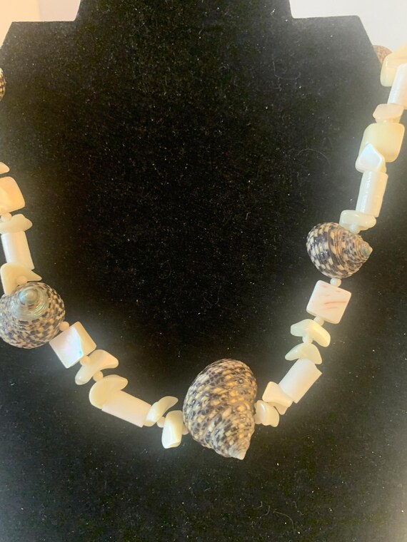 Beach Shell Boho Necklace - image 2