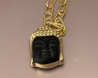 BLACK/GOLD BUDDAH Pendant