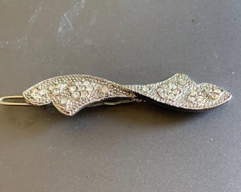 Vintage Rhinestone Hair Bow Barrett
