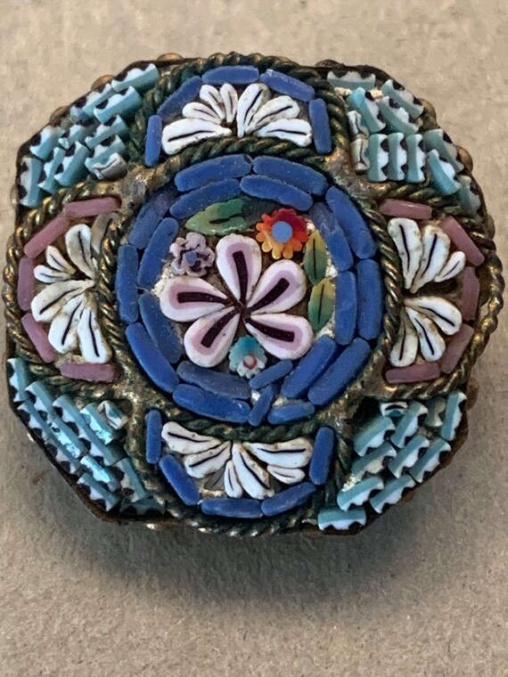 Italian Brooch hand made beads - image 1